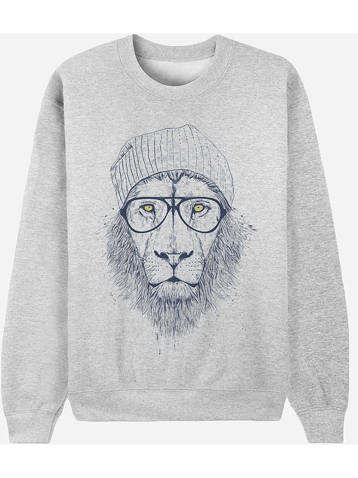 WOOOP Bluza "Cool Lion" w kolorze szarym rozmiar: XS