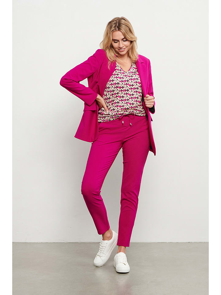 &Co Woman Spodnie "Berry" w kolorze różowym rozmiar: XL