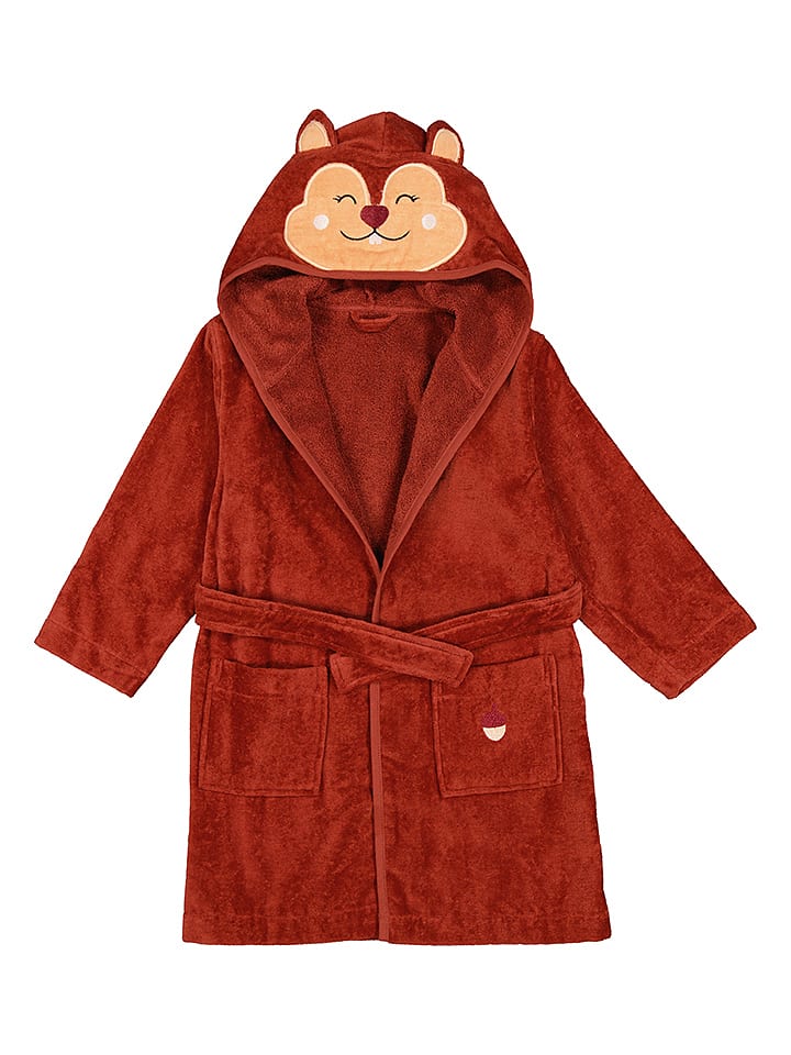 lamino Szlafrok "Squirrel" w kolorze bordowym rozmiar: 122/128