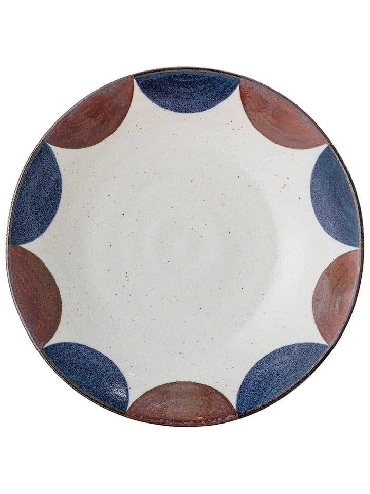 Bloomingville Talerz głęboki "Camellia" w kolorze niebiesko-brązowym - Ø 22 cm rozmiar: onesize