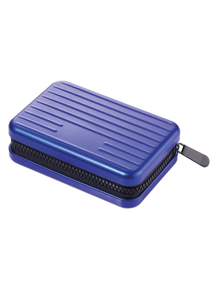 Troika Etui w kolorze niebieskim na karty - 10,5 x 7 x 3 cm rozmiar: onesize