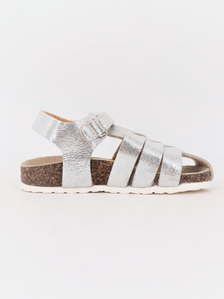 Półsandały w kolorze srebrnym