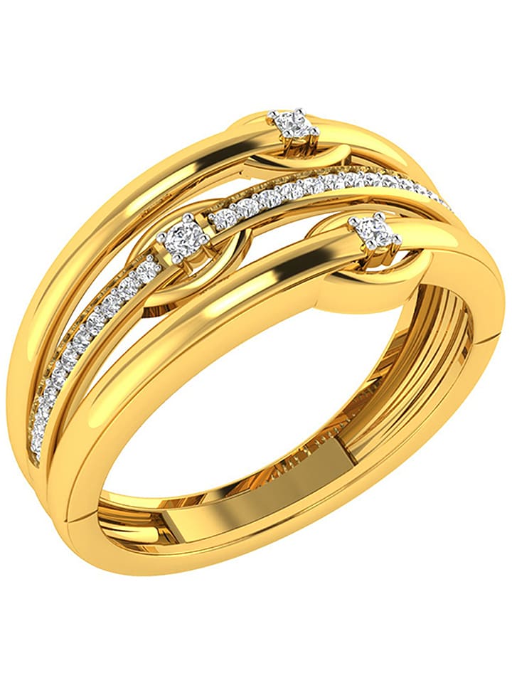 Diamant Vendôme Złoty pierścionek z diamentami rozmiar: 51