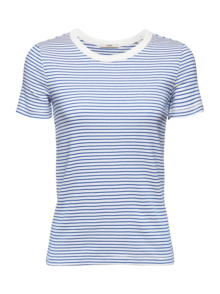 ESPRIT Koszulka w kolorze biało-granatowym rozmiar: XXL