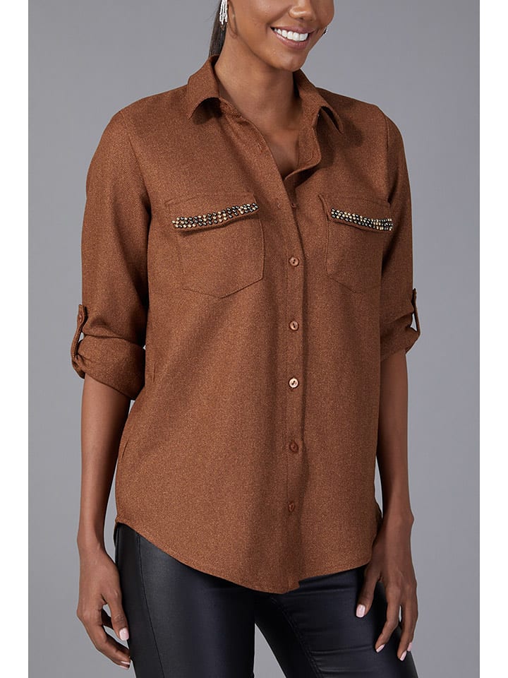 LA Angels Koszula w kolorze brązowym rozmiar: L