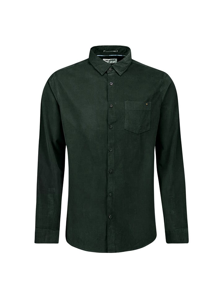 No Excess Koszula sztruksowa - Regular fit - w kolorze szarym rozmiar: XXL