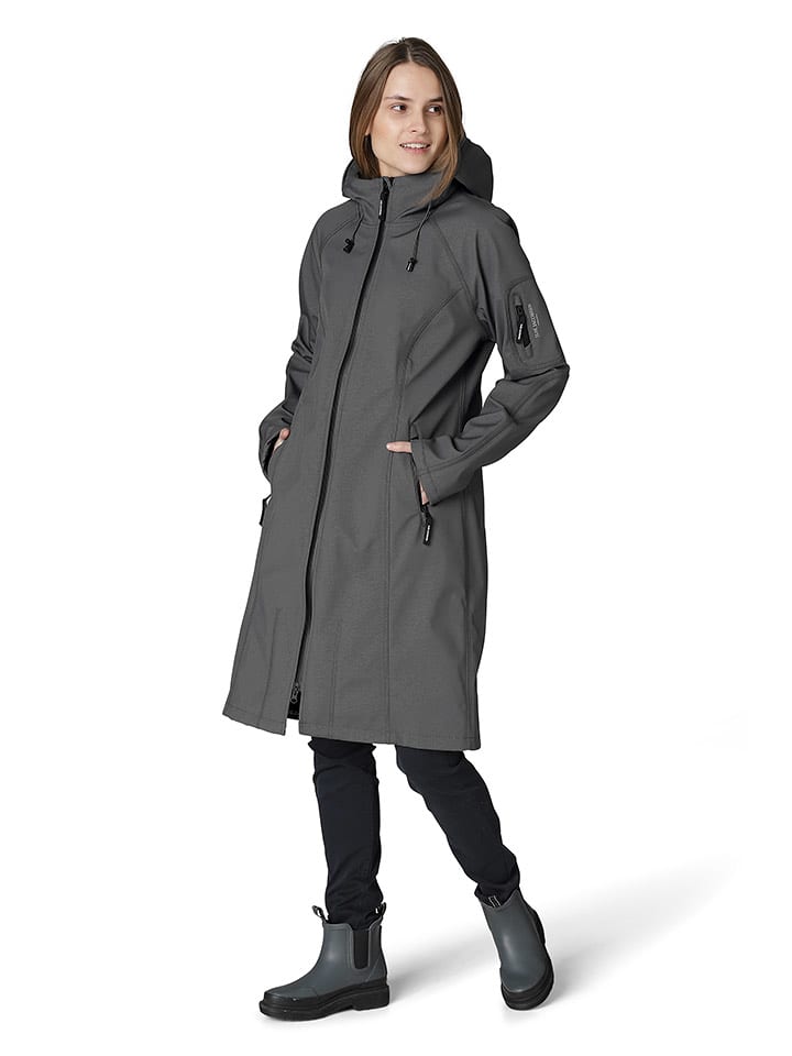 Ilse Jacobsen Płaszcz softshellowy w kolorze szarym rozmiar: 42