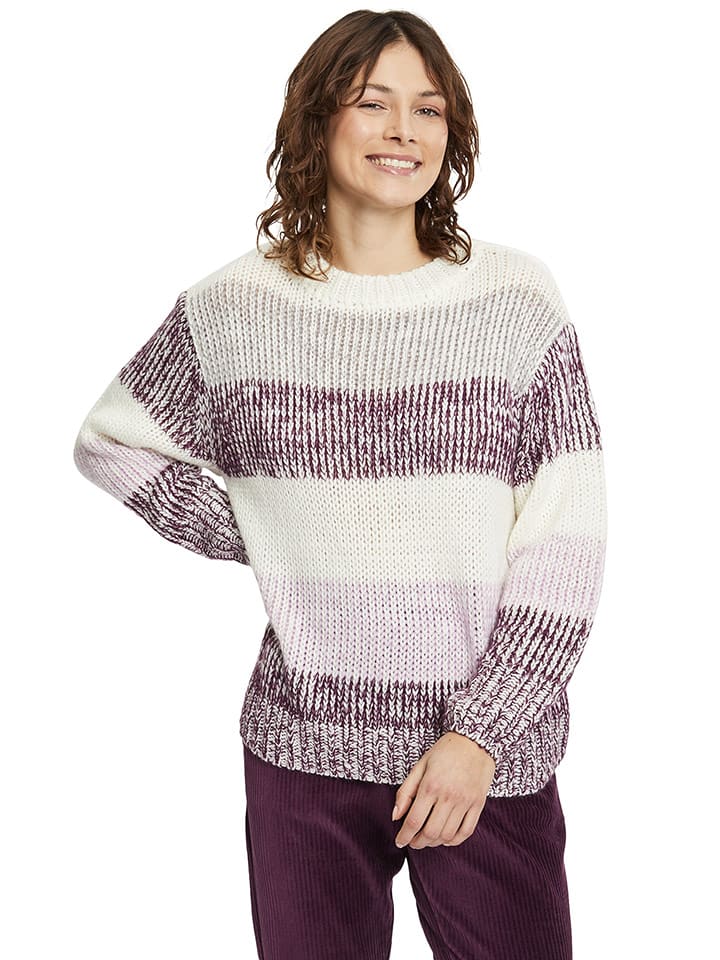 Betty Barclay Sweter w kolorze biało-fioletowym rozmiar: 40