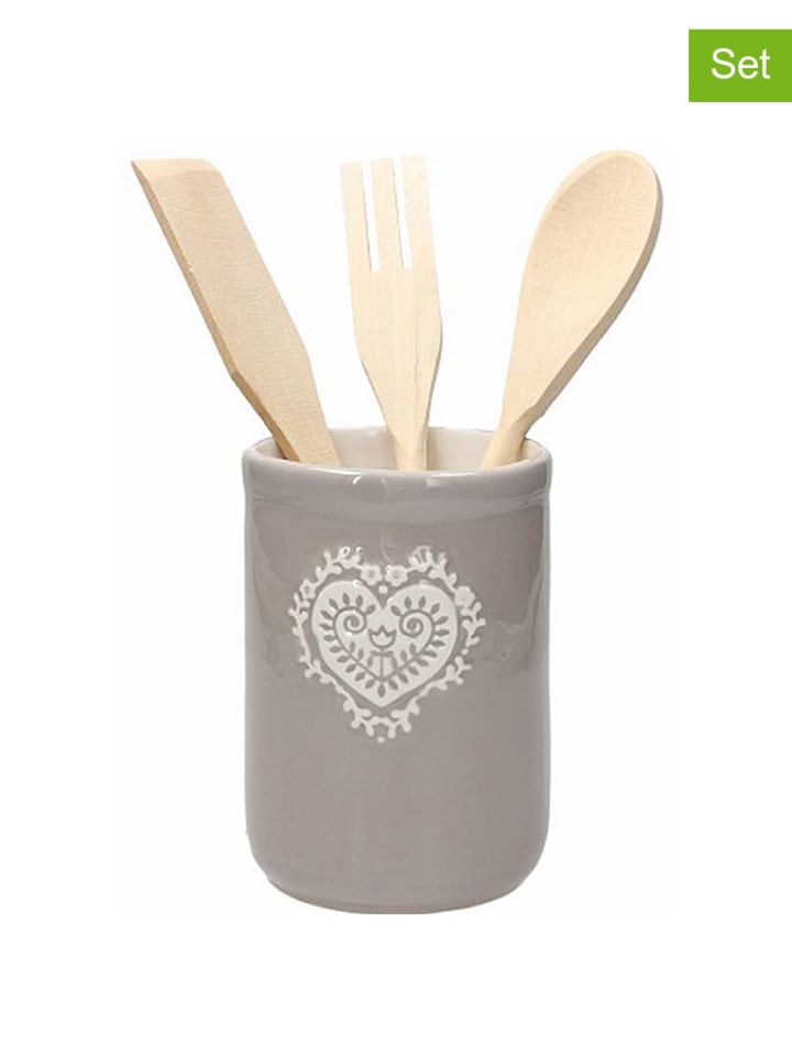 Tognana 5-częściowy zestaw przyborów kuchennych w kolorze brązowo-szarym rozmiar: onesize