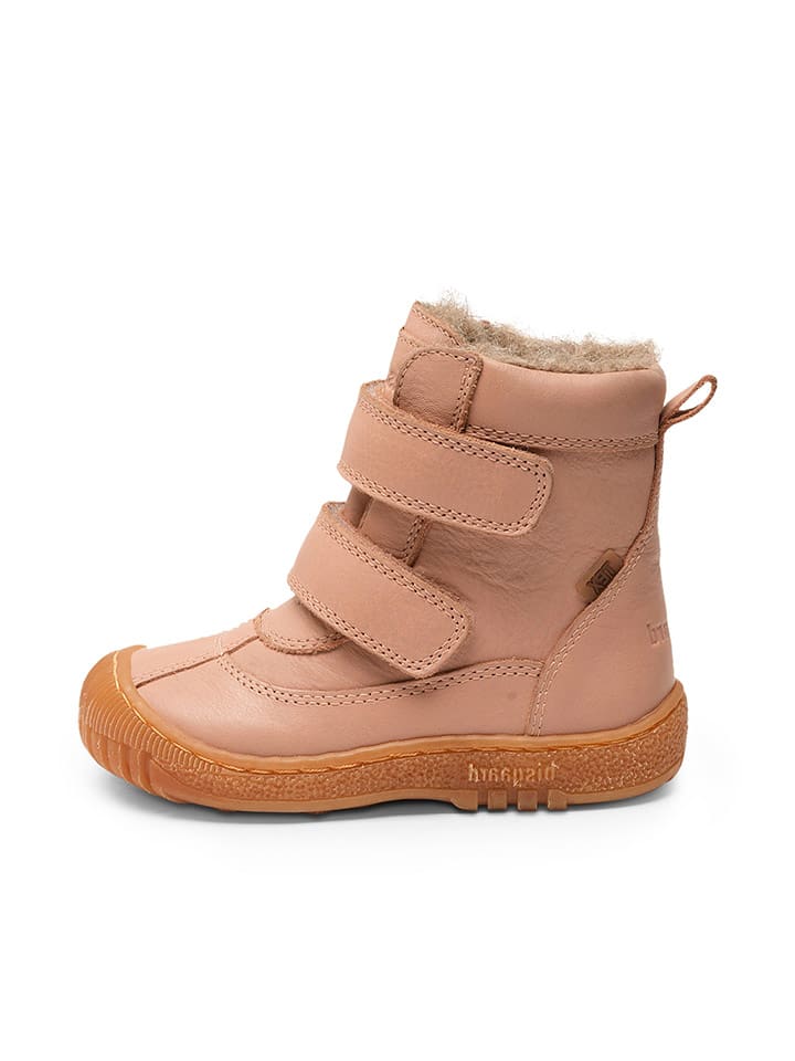 bisgaard Skórzane botki zimowe w kolorze jasnoróżowym rozmiar: 23