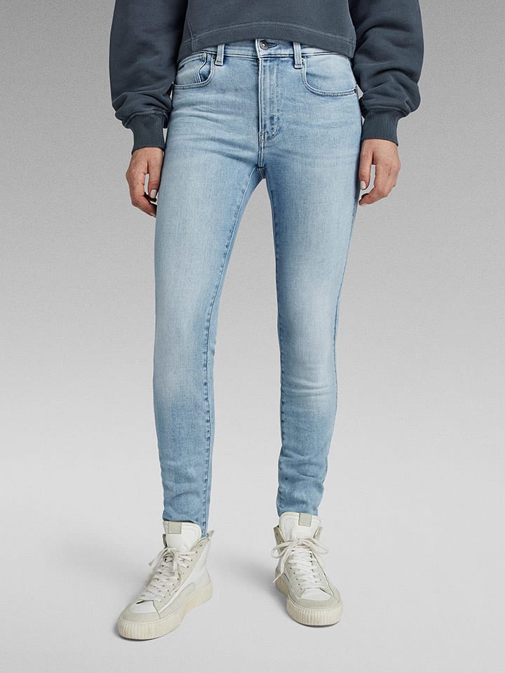 G-Star DÅ¼insy - Skinny fit - w kolorze bÅ‚Ä™kitnym rozmiar: W30/L32