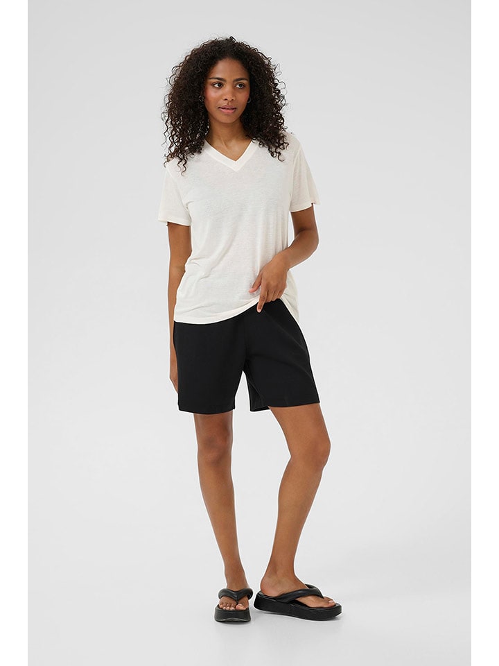 Kaffe Koszulka w kolorze kremowym rozmiar: S