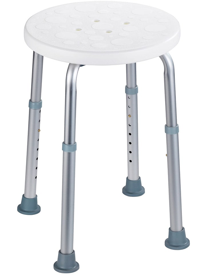 Wenko Hocker w kolorze białym do prysznica i wanny - Ø 45 cm rozmiar: onesize