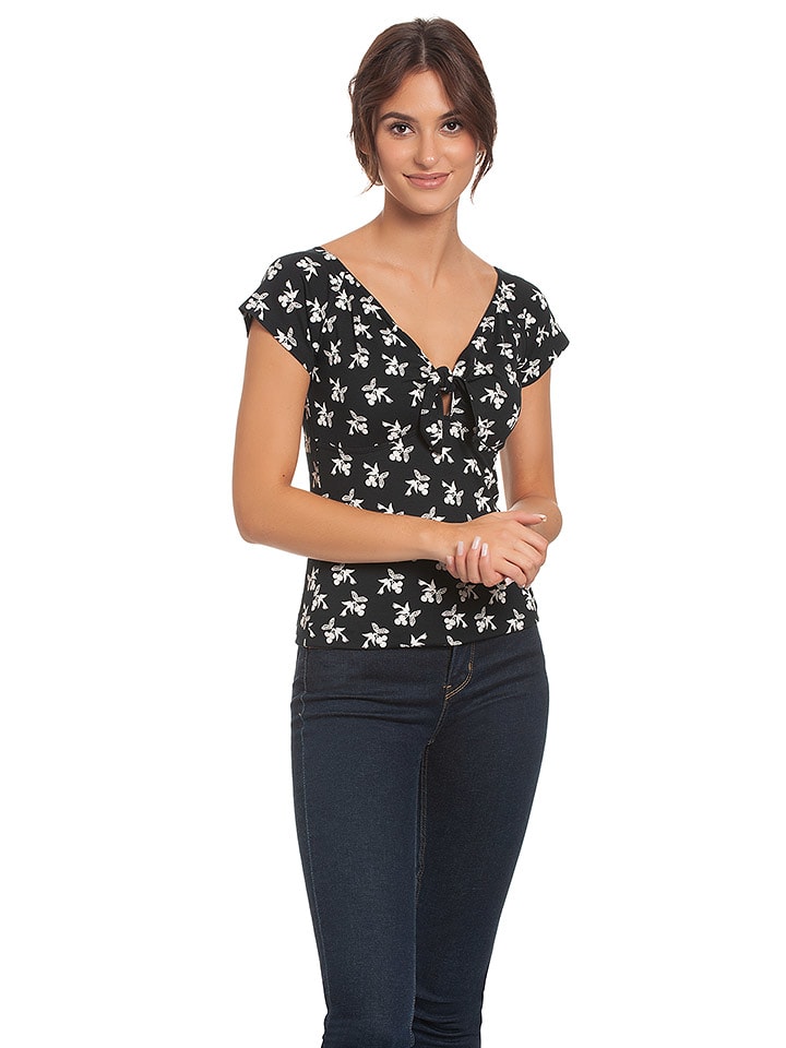 Vive Maria Koszulka "Cherry Summer" w kolorze czarnym rozmiar: L