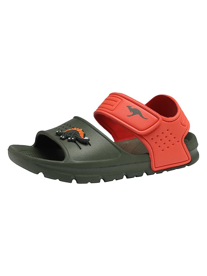 Kangaroos Buty kąpielowe "KangaSwim II" w kolorze oliwkowo-pomarańczowym rozmiar: 27