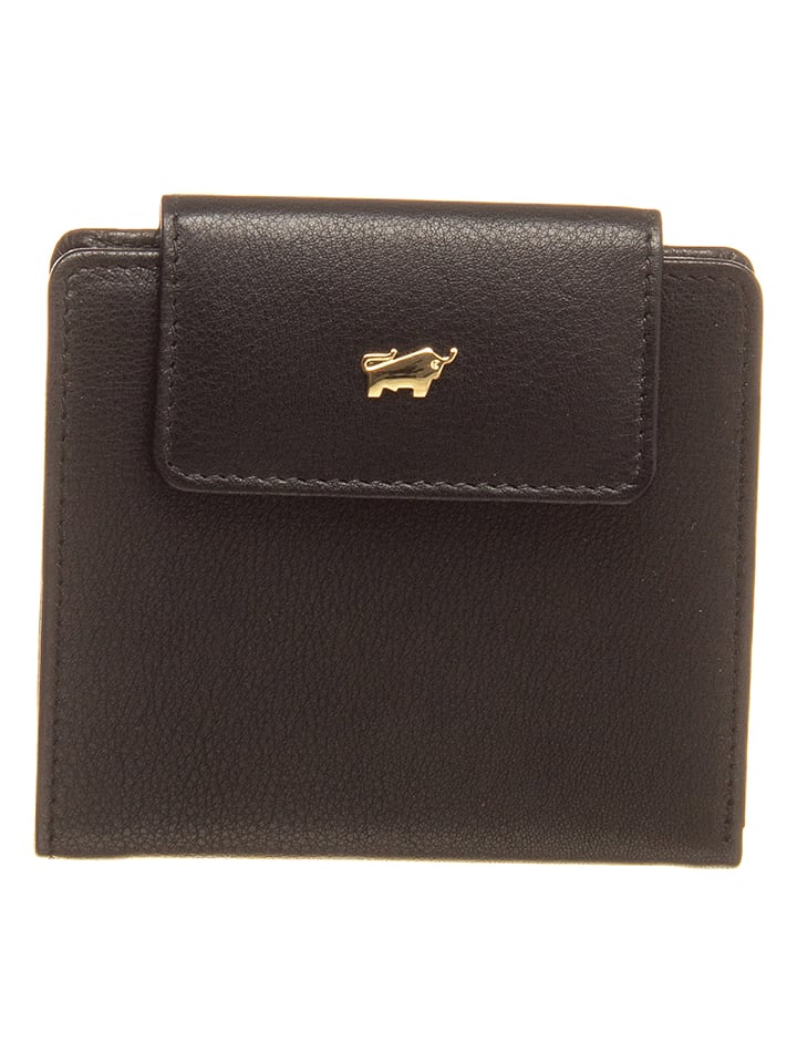 Braun Büffel Skórzany portfel w kolorze czarnym - (S)10 x (W)9 x (G)1 cm rozmiar: onesize