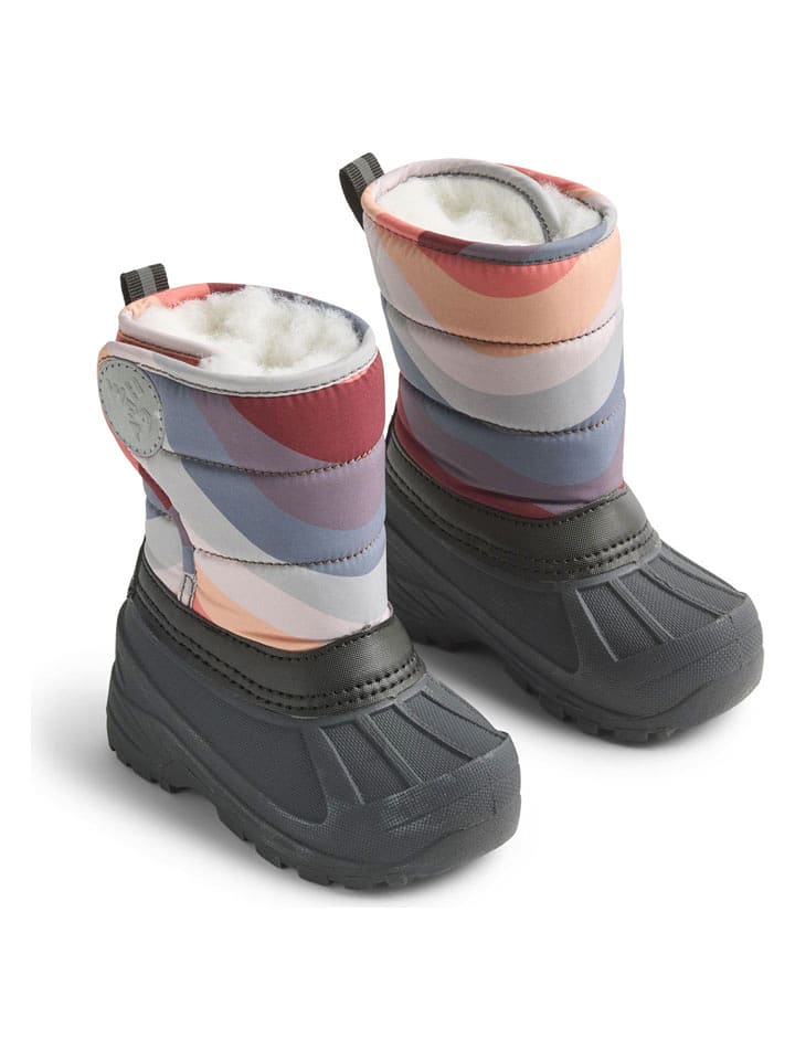 Wheat Kozaki zimowe "Winty" w kolorze czarnym ze wzorem rozmiar: 32