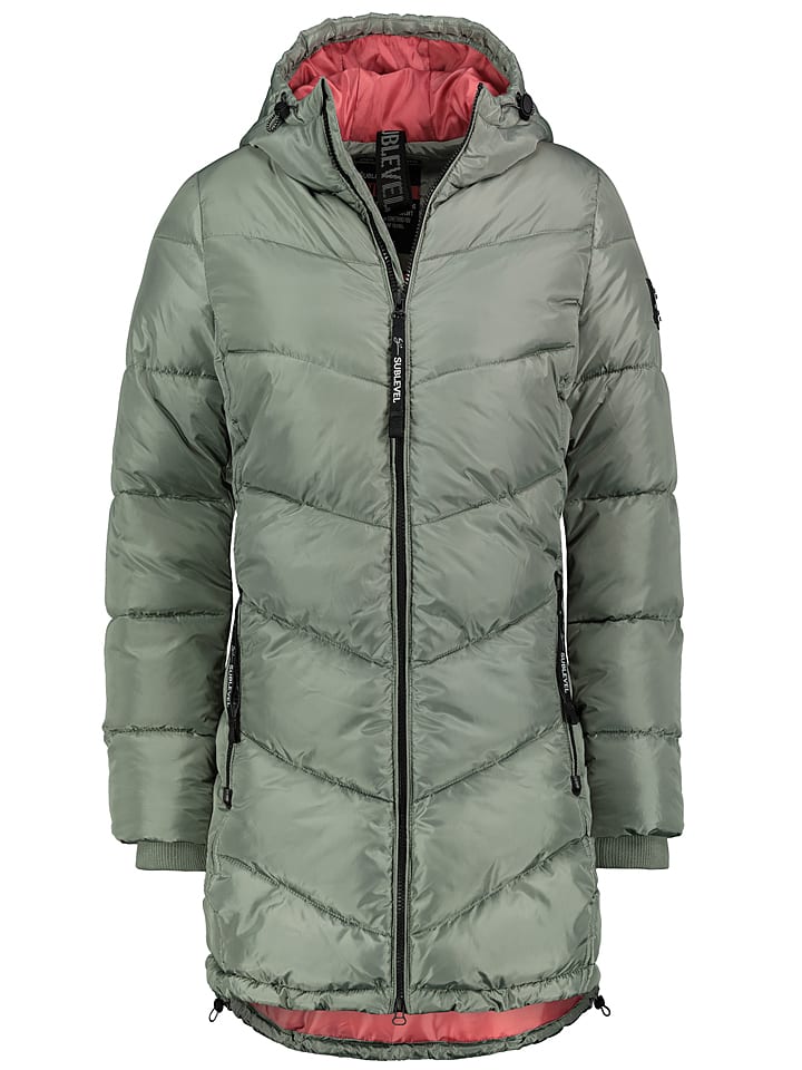 Sublevel Płaszcz pikowany w kolorze khaki rozmiar: M