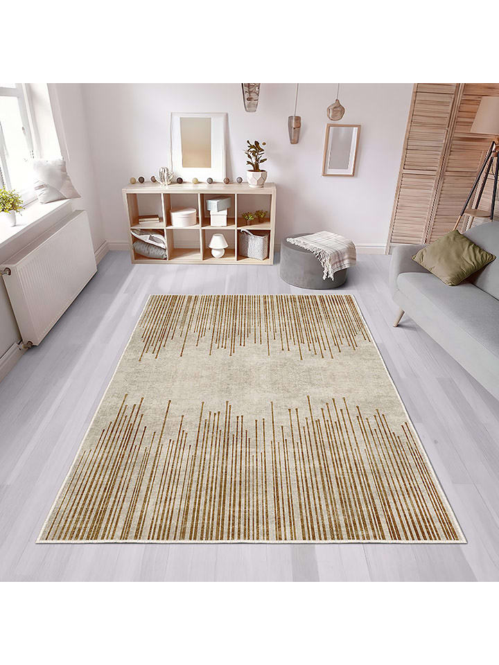 CARPET DIEM Dywan w kolorze beżowo-jasnobrązowym rozmiar: 100x300 cm