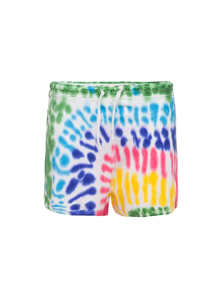 Szorty w kolorze białym ze wzorem