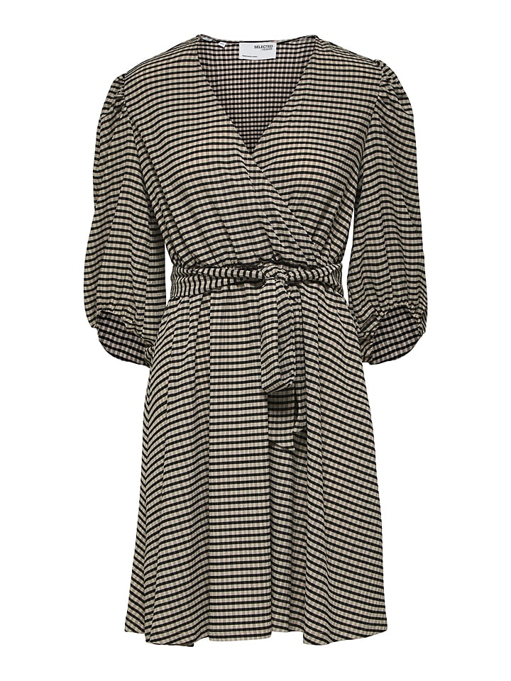 Sukienka "Iana" w kolorze czarno-białym