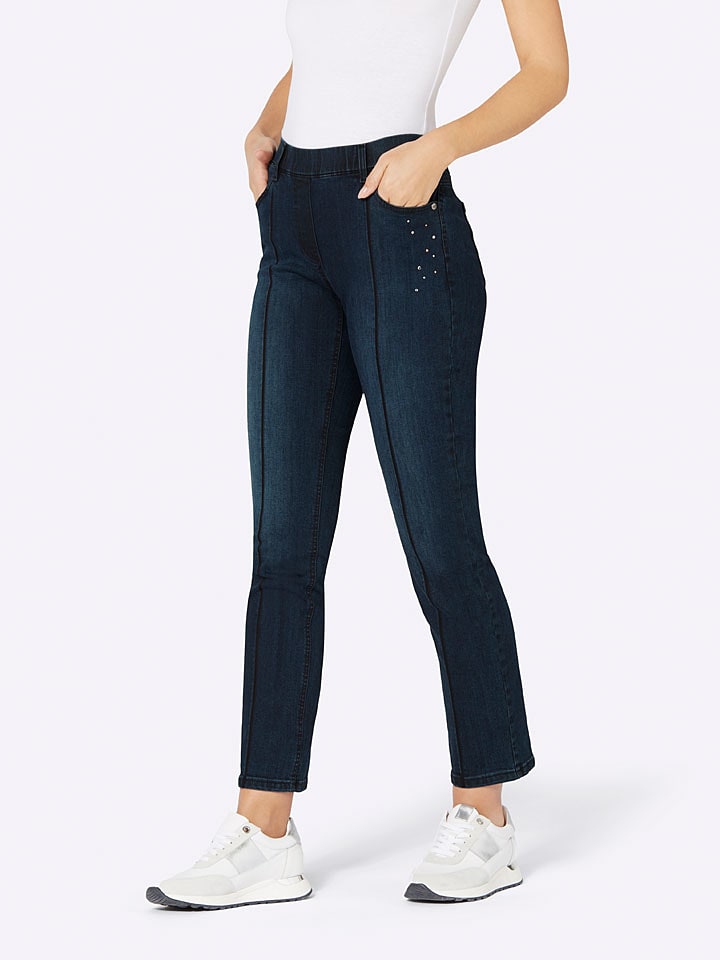 Heine Dżinsy - Slim fit - w kolorze granatowym rozmiar: W18