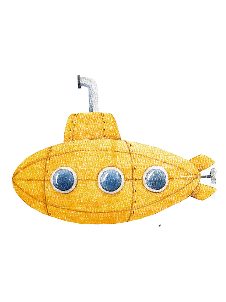 The Wild Hug Dywanik łazienkowy "Submarine" w kolorze żółtym - 70 x 50 cm rozmiar: onesize