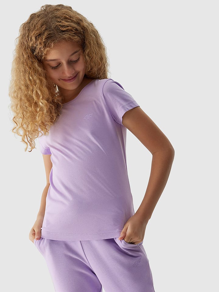 4F Koszulka w kolorze fioletowym rozmiar: 146