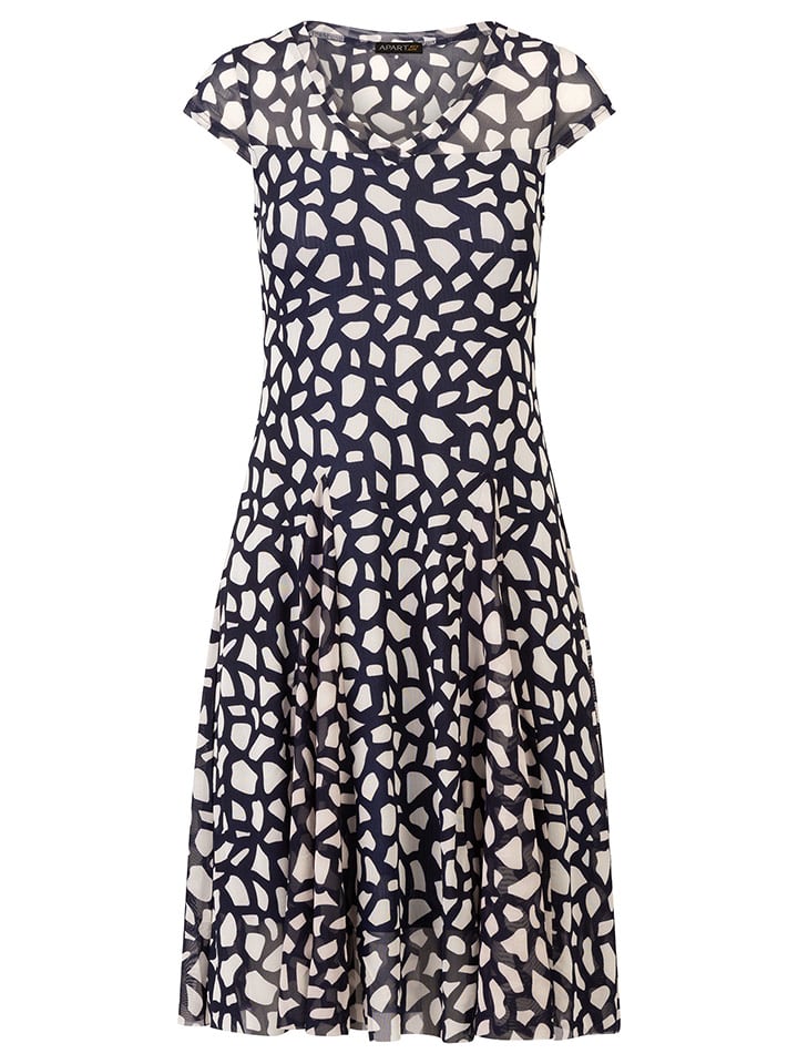 APART Sukienka w kolorze kremowo-granatowym rozmiar: 36