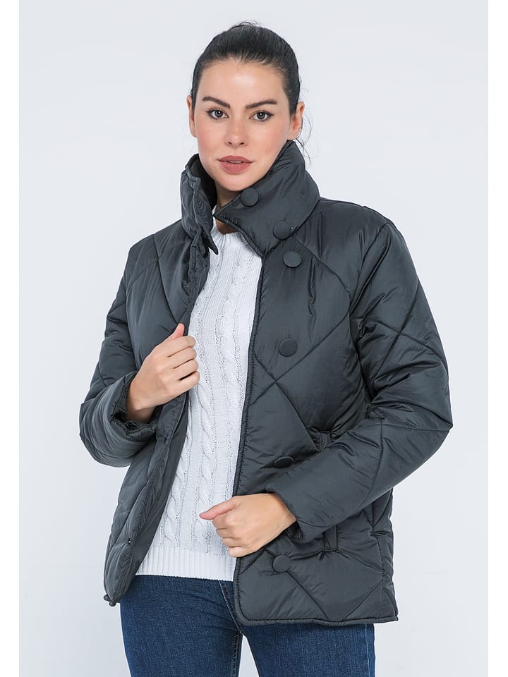 GIORGIO DI MARE Kurtka pikowana w kolorze antracytowym rozmiar: M