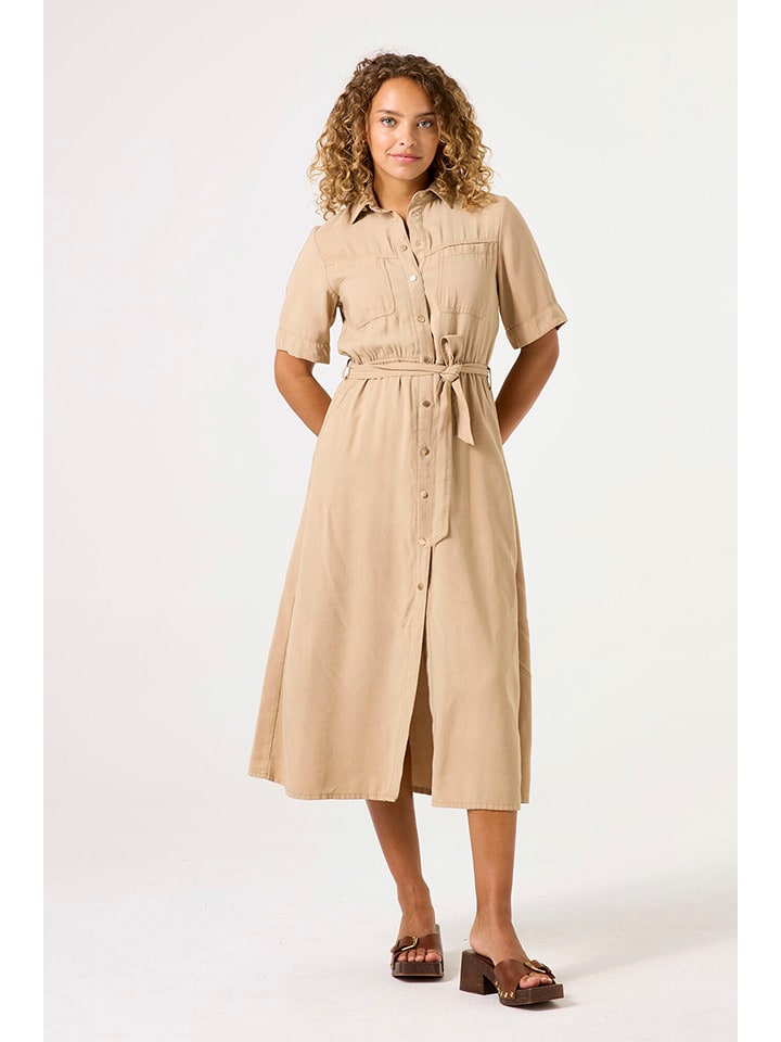 Garcia Sukienka w kolorze beżowym rozmiar: S