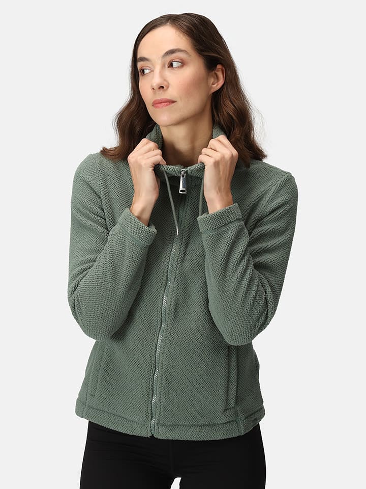 Regatta Kurtka polarowa "Kizmit" w kolorze zielonym rozmiar: 46