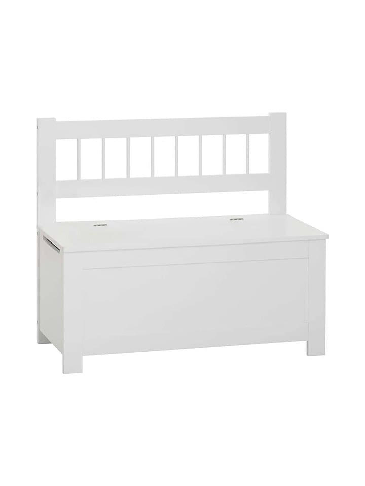 WellHome for Kids Skrzynia w kolorze białym do siedzenia - 74,5 x 64 x 34 cm rozmiar: onesize