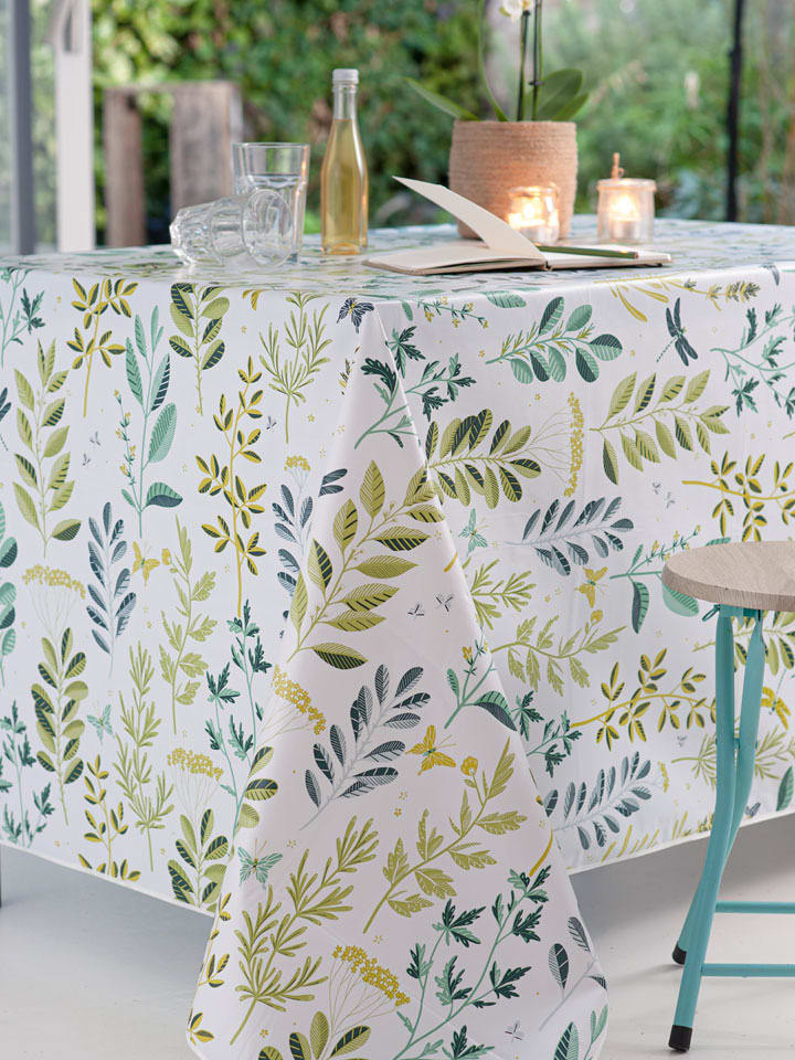 Calitex Cerata "Rainette" w kolorze zielono-białym rozmiar: 140 cm