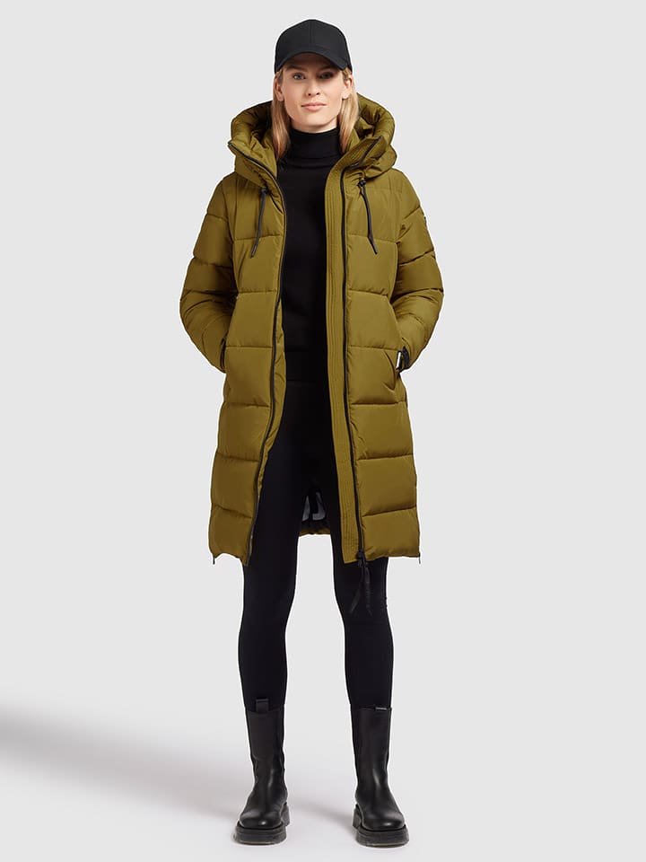 Khujo Płaszcz pikowany "Indie" w kolorze khaki rozmiar: S