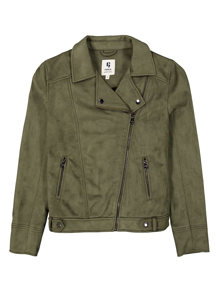 Kurtka przejściowa w kolorze oliwkowym