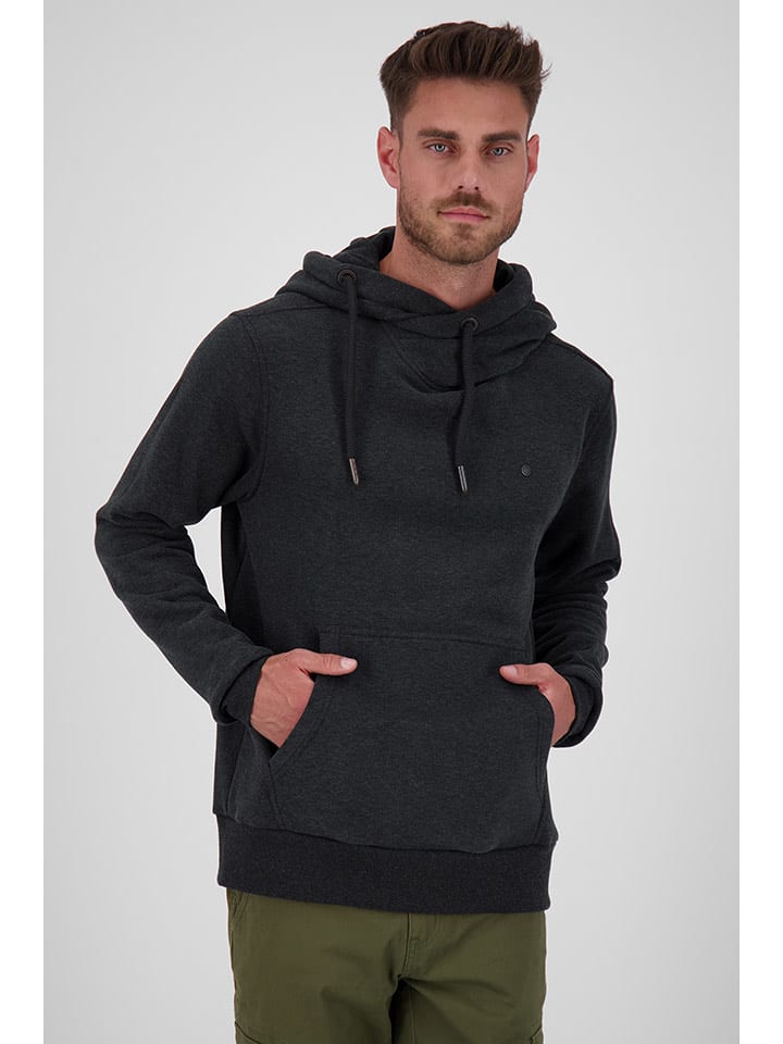 alife and kickin Bluza "JohnsonAK" w kolorze antracytowym rozmiar: L