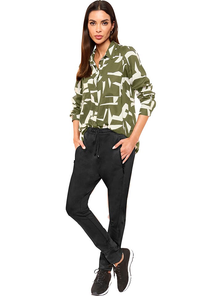 Heine Bluzka w kolorze oliwkowo-białym rozmiar: 34