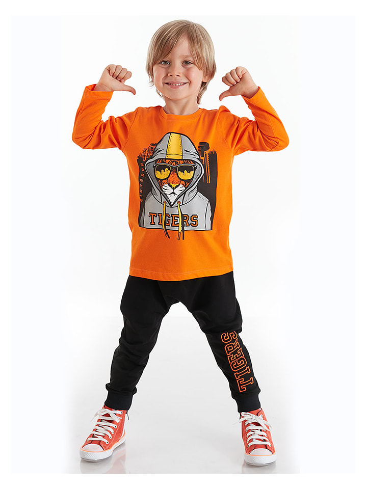 2-częściowy zestaw "Tigers" w kolorze czarno-pomarańczowym