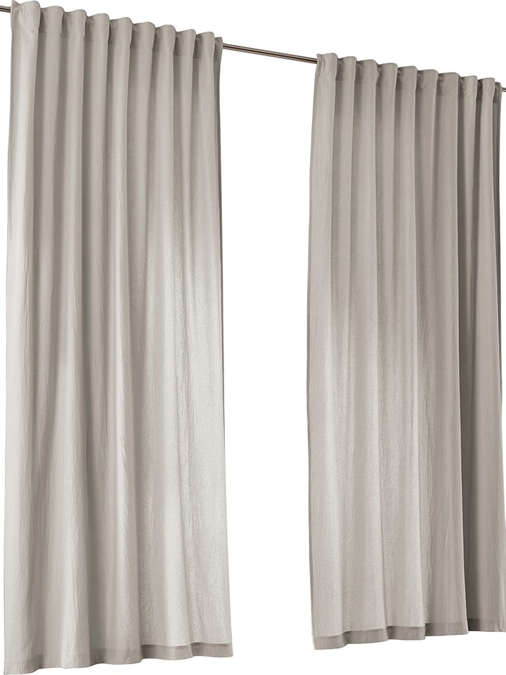 heine home Zasłona dekoracyjna w kolorze szarym rozmiar: 225x130 cm