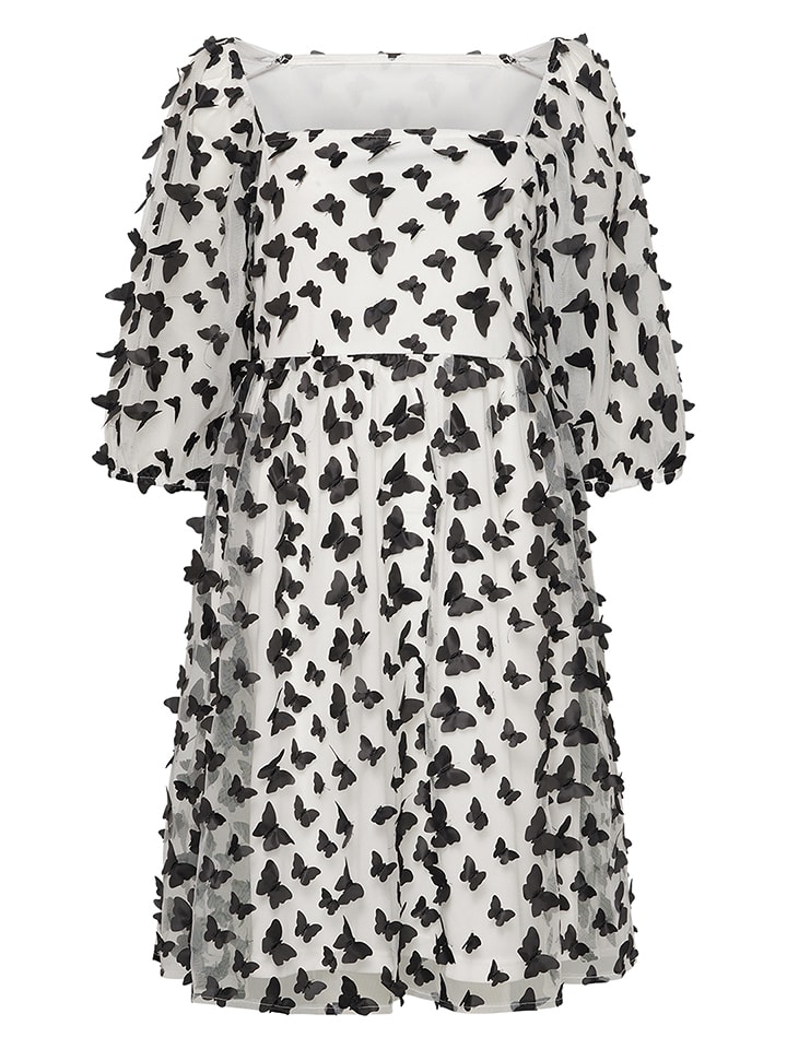 Sukienka "Kaya" w kolorze czarno-białym