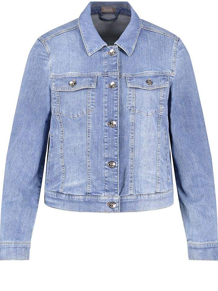 SAMOON Kurtka dżinsowa w kolorze niebieskim rozmiar: 44