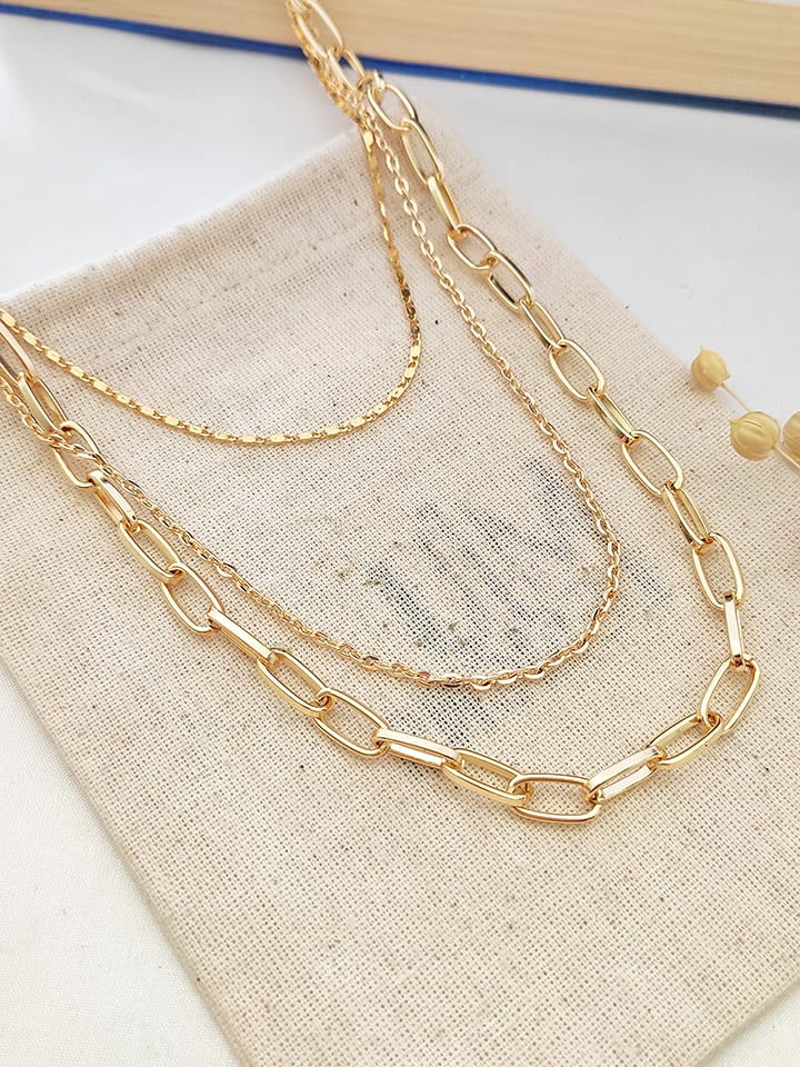 atelier MIU Pozłacany naszyjnik - dł. 41 cm rozmiar: onesize