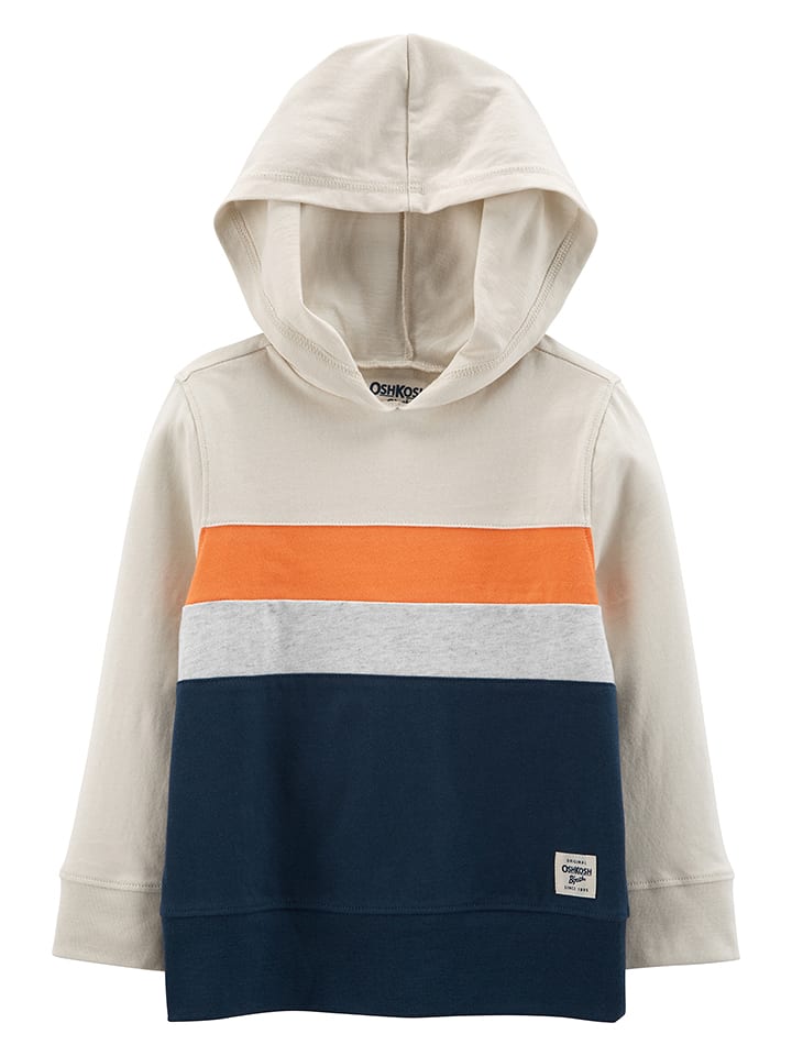 Bluza w kolorze granatowo-kremowym