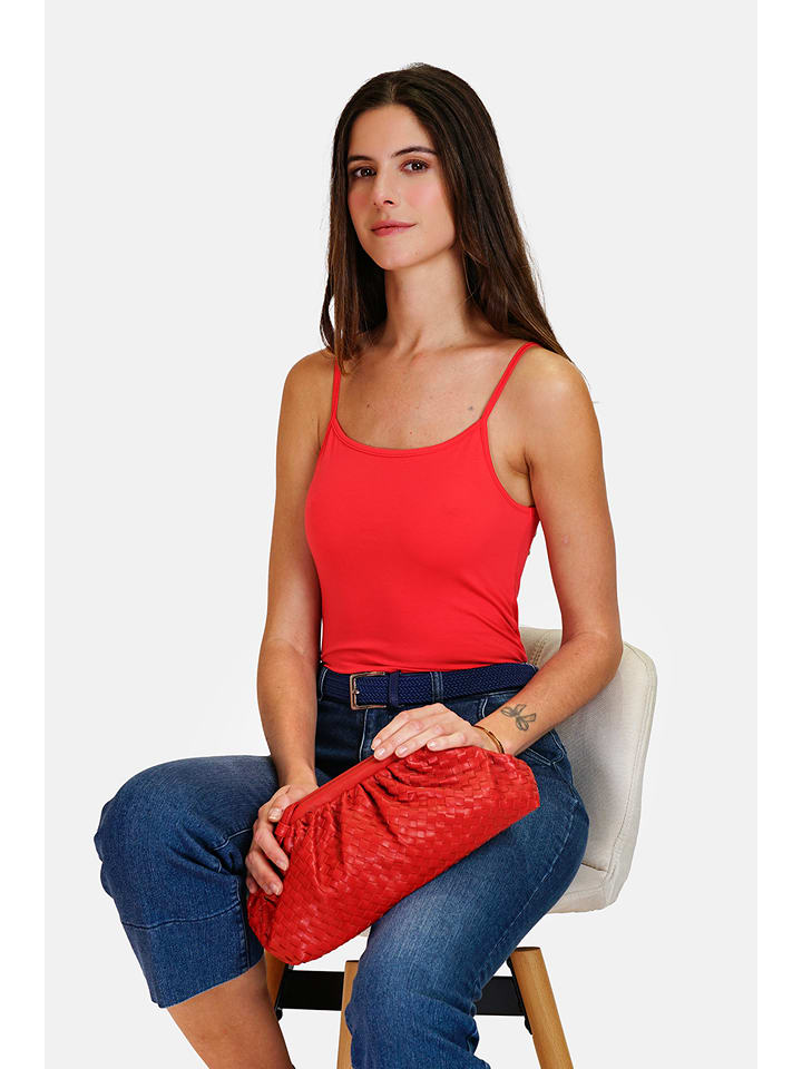 ASSUILI Top w kolorze czerwonym rozmiar: 36