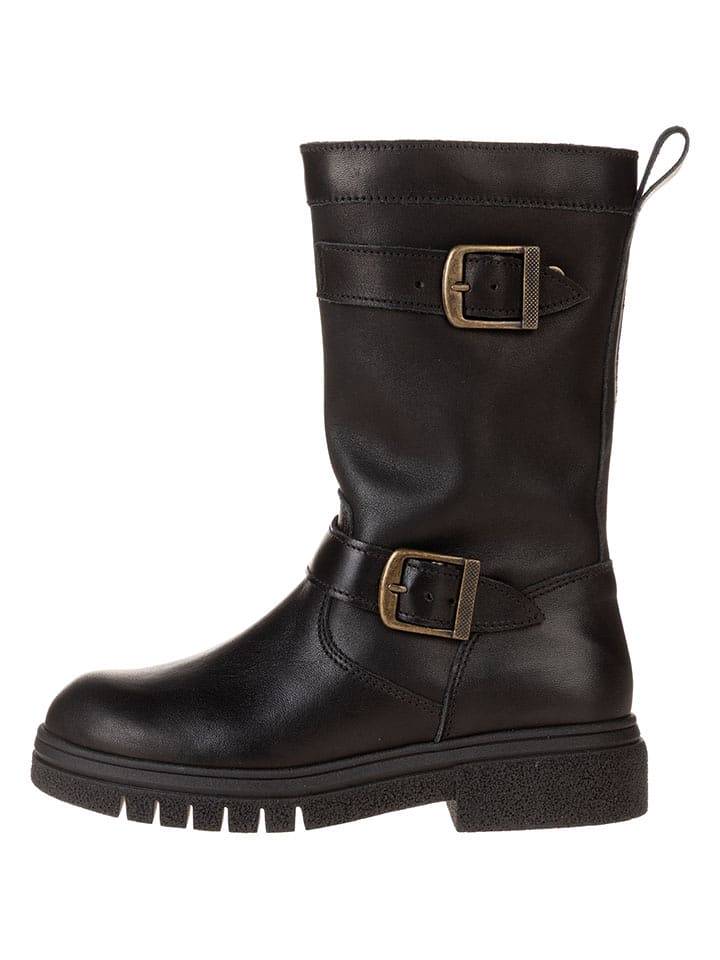 lamino Skórzane kozaki w kolorze czarnym rozmiar: 37