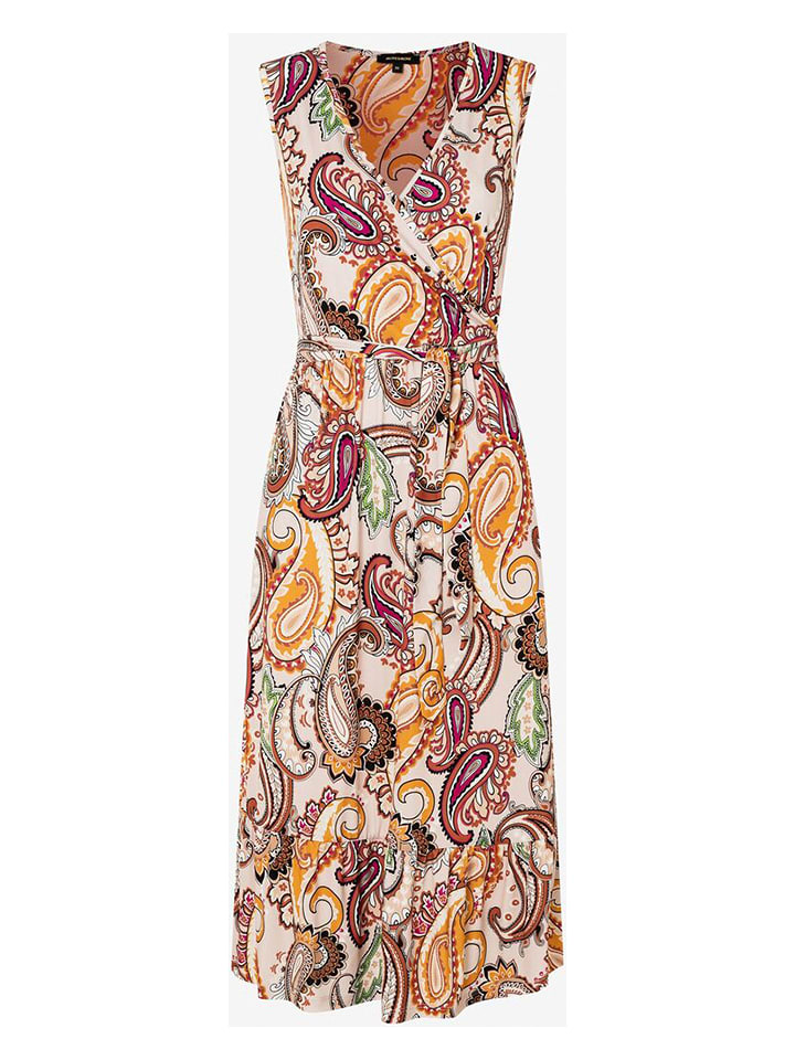 More & More Sukienka w kolorze beżowo-pomarańczowo-fioletowym rozmiar: 38