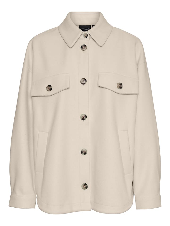 Kurtka przejściowa "Dafneally" w kolorze kremowym