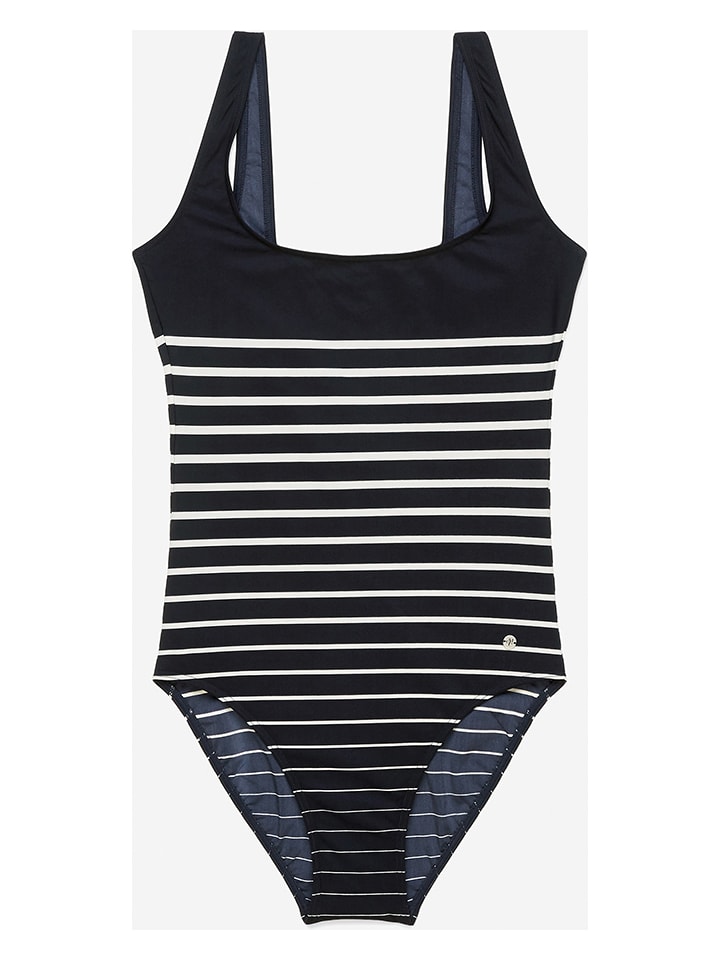 Strój kąpielowy w kolorze granatowo-białym