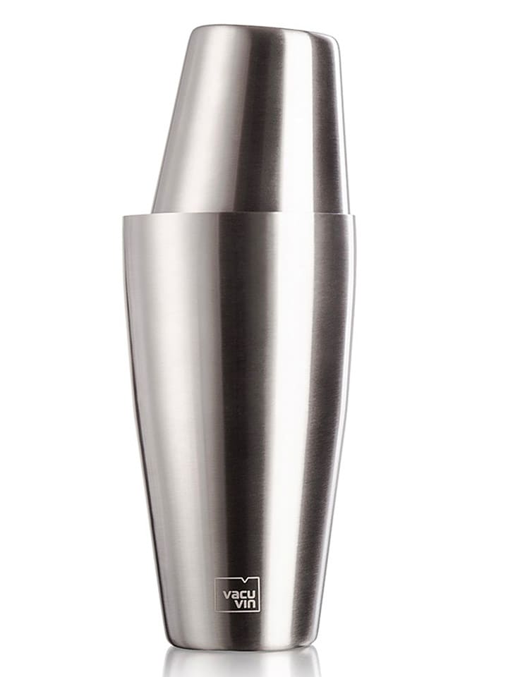 Vacu Vin Shaker "Tin on Tin" w kolorze srebrnym do koktajli - 700 ml rozmiar: onesize